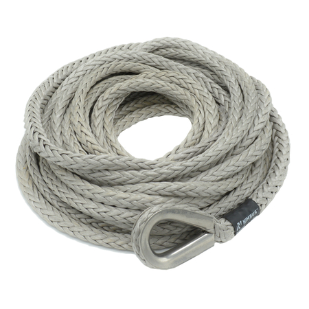 NIMBUS 7/16-in. x 50' Synthetic Winch Line w/ SS Thimble, 7,400 lbs. WLL 25-0438050